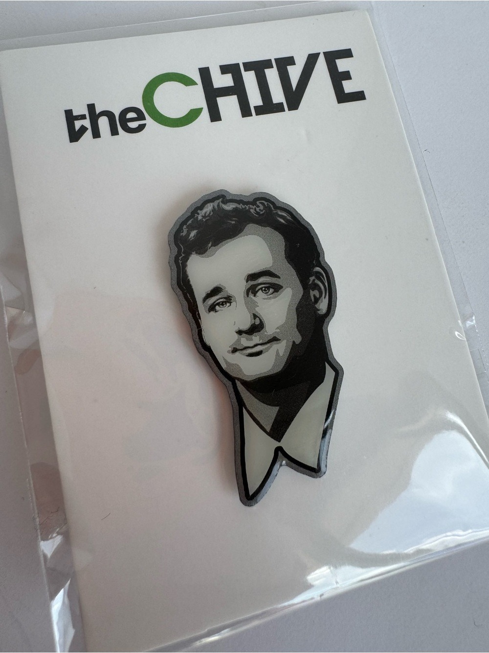 The Chive Bill Murray Enamel Pin New in Package Stocking Stuffer Gift